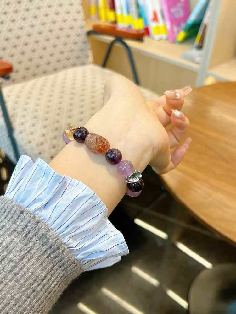 🔮【 amethyst black gold Super Treasure Bracelet 】 -- a trio of wisdom, wealth and energy