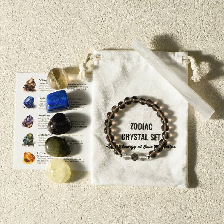 Unlock Your Cosmic Code ✨ Zodiac Healing Bracelet Kit w/ Tumble Stones — Align with Stars, Amplify Your Light!
