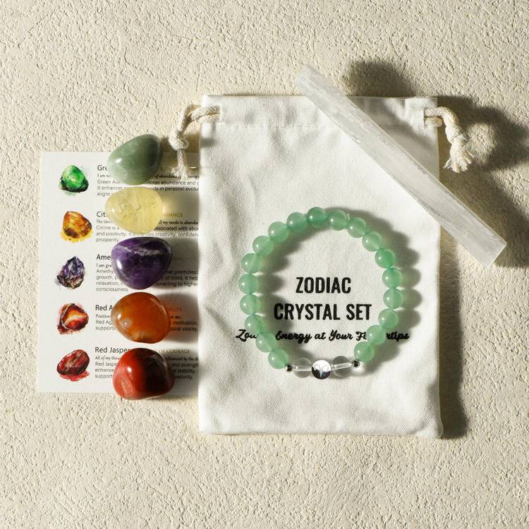 Unlock Your Cosmic Code ✨ Zodiac Healing Bracelet Kit w/ Tumble Stones — Align with Stars, Amplify Your Light!