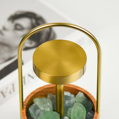 Lumen Aura: Natural Crystal Aroma Lamp