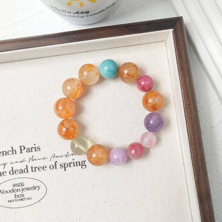 🗝️ unlock your "portable energy treasure box"! Five Treasures Stone Bracelet, five keys to unlock the doors of wealth, connections, love, peace and good fortune!