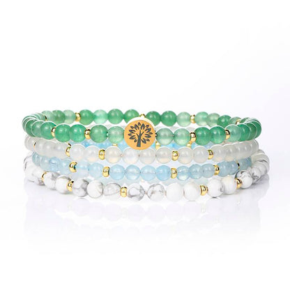 🌿 Ultimate Antibody in the era of imbalance: Green Dongling × Moonstone × aquamarine × White Turquoise - Four Stones Build a "Self-healing ecosystem"