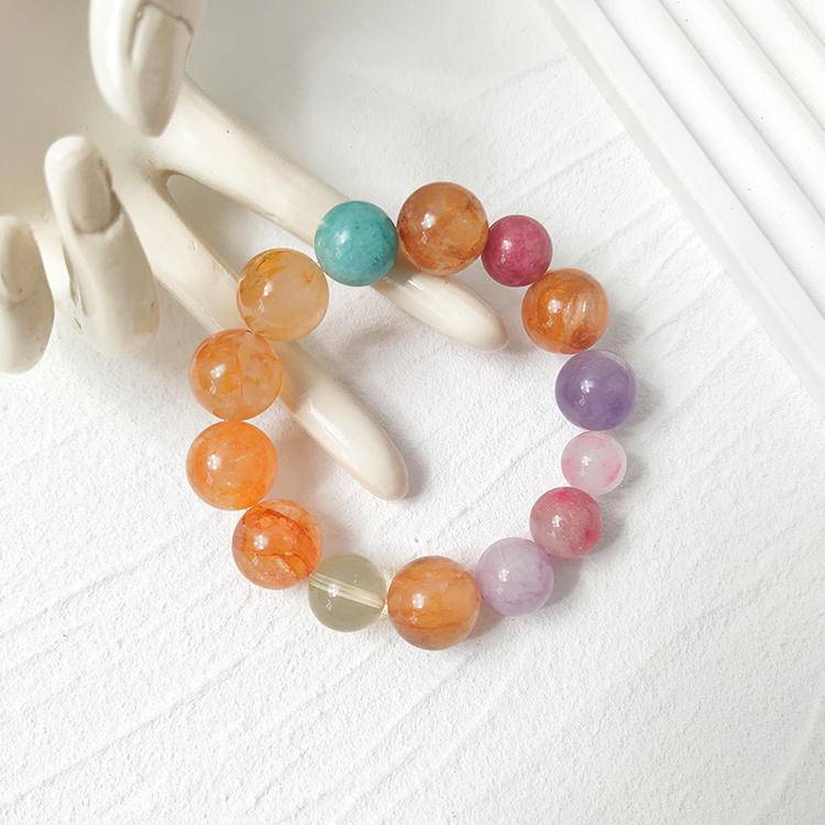 🗝️ unlock your "portable energy treasure box"! Five Treasures Stone Bracelet, five keys to unlock the doors of wealth, connections, love, peace and good fortune!