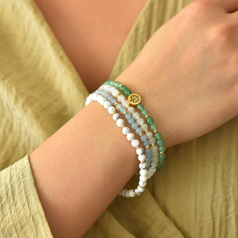 🌿 Ultimate Antibody in the era of imbalance: Green Dongling × Moonstone × aquamarine × White Turquoise - Four Stones Build a "Self-healing ecosystem"
