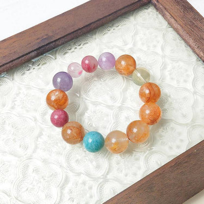 🗝️ unlock your "portable energy treasure box"! Five Treasures Stone Bracelet, five keys to unlock the doors of wealth, connections, love, peace and good fortune!