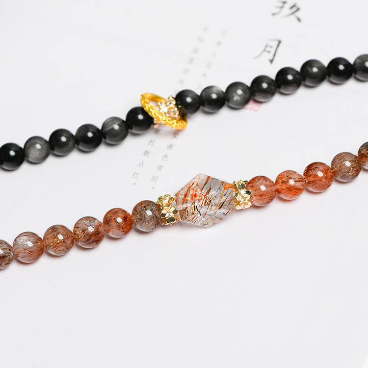 🖤✨ 【 Black Gold Super Portable Multi-Loop Bracelet 】 -- Dark Night Star River · Energy portable ✨🖤