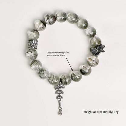 🌿 【 Natural Green Ghost Bracelet 】 -- Forest of Wealth · Everlasting vitality 🌿