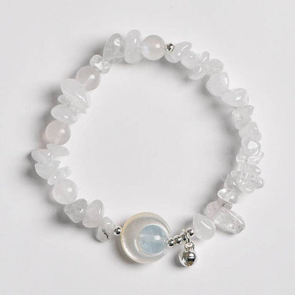 Crystal Whispers: Among Moon & Blossoms