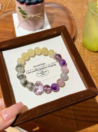 Purple Hairpin Super Seven Ghost Bracelet