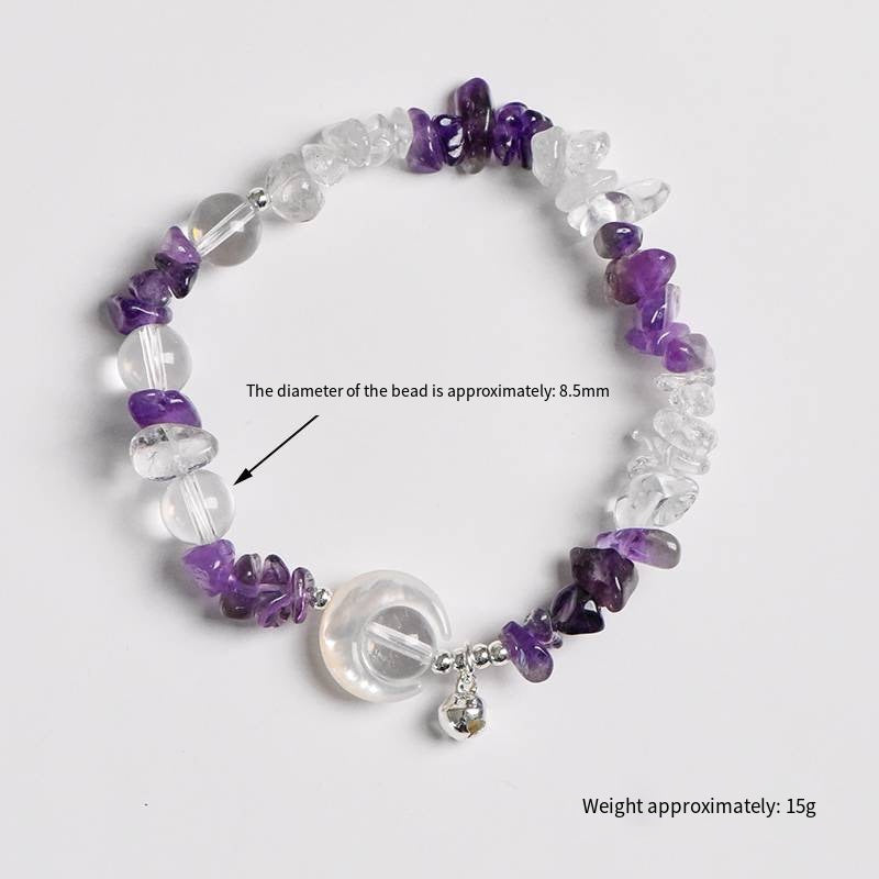Crystal Whispers: Among Moon & Blossoms