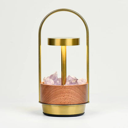 Lumen Aura: Natural Crystal Aroma Lamp