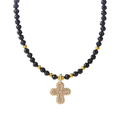 "Dark Night Star Core" Black Spinel Necklace: Wear the Cosmic Force and forge eternal power