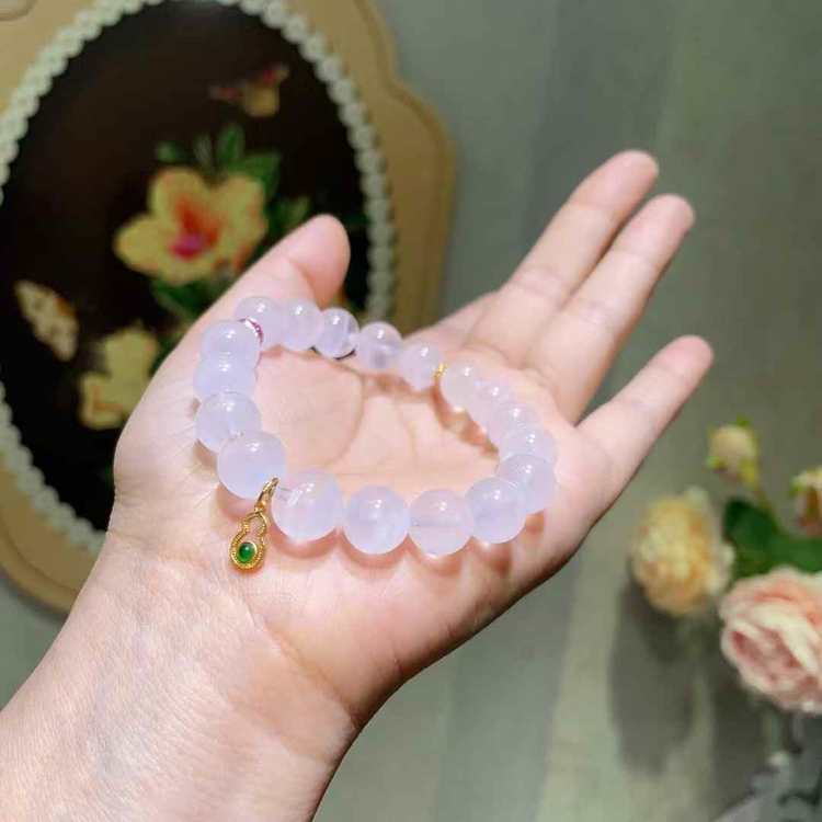 Cloud Atlas: Natural White Phantom Quartz Manifestation Bracelet