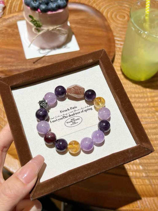 🔮【 amethyst black gold Super Treasure Bracelet 】 -- a trio of wisdom, wealth and energy