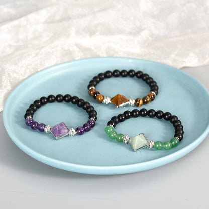 Seven Stars Sanctuary · Pyramid Crystal Energy Matrix Bracelet: Geometric Power, Crystal Soul, Build your Energy Sanctuary