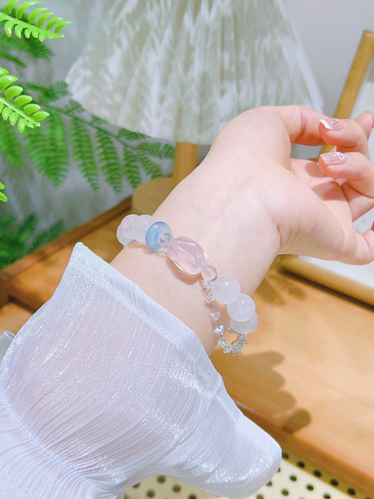 "Whisper of the Starry Sky" Stillanka Blue Moonlight bracelet: Deep Space Wormhole · Nebula Powder · Frozen Star Map